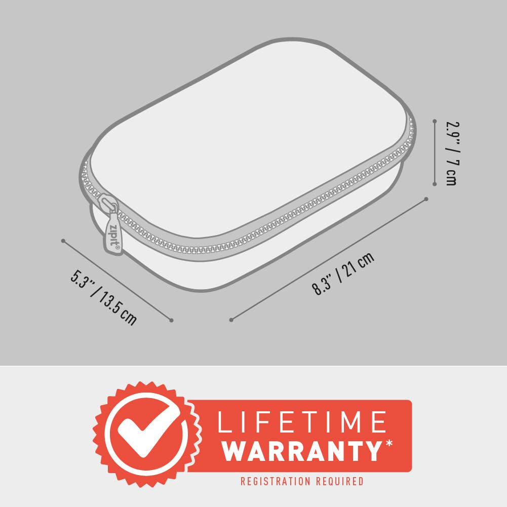 ZIPIT Colorz Storage Box, Pencil Box, Purple Galaxy