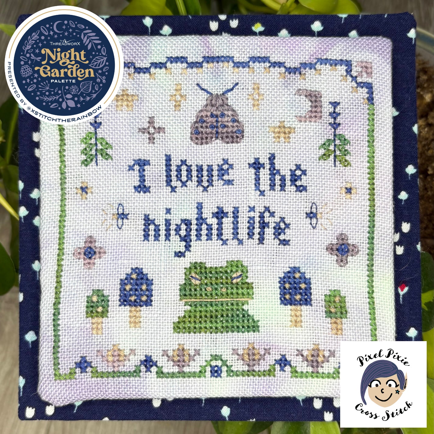 I Love the Nightlife by Pixel Pixie Cross Stitch