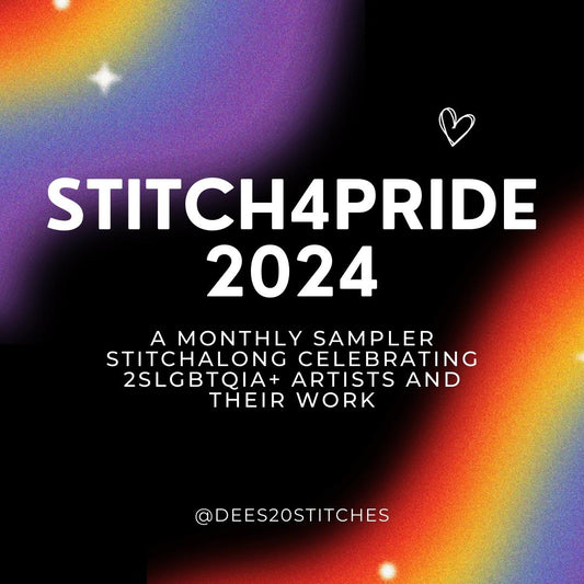 READY TO SHIP - 'Determination' (all counts) - Custom Dyed Fabric for the 2024 Stitch4Pride SAL