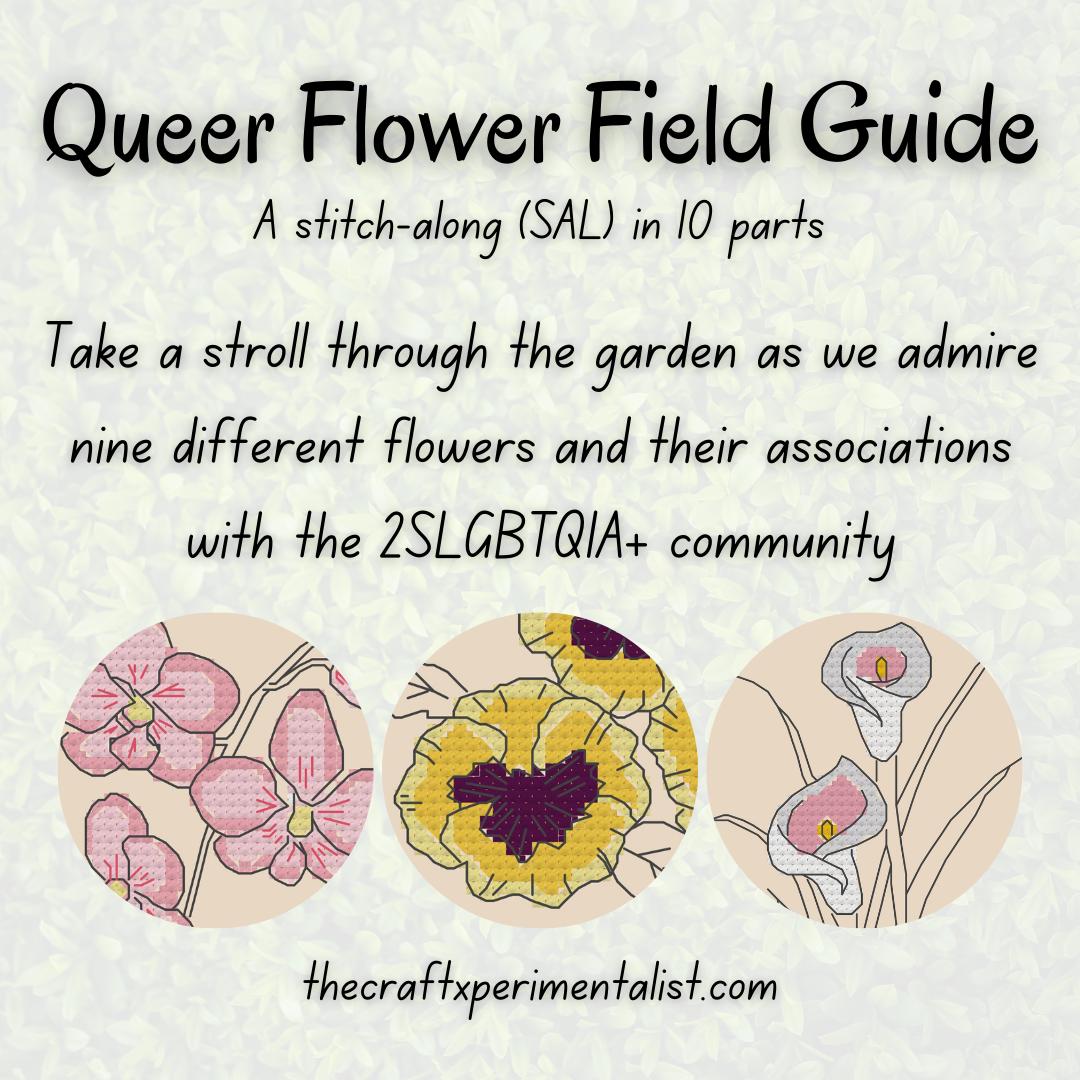 PRE-ORDER - 'Grass Stain' (all counts) - Custom Dyed Fabric for the 2024 Queer Flower Field Guide SAL