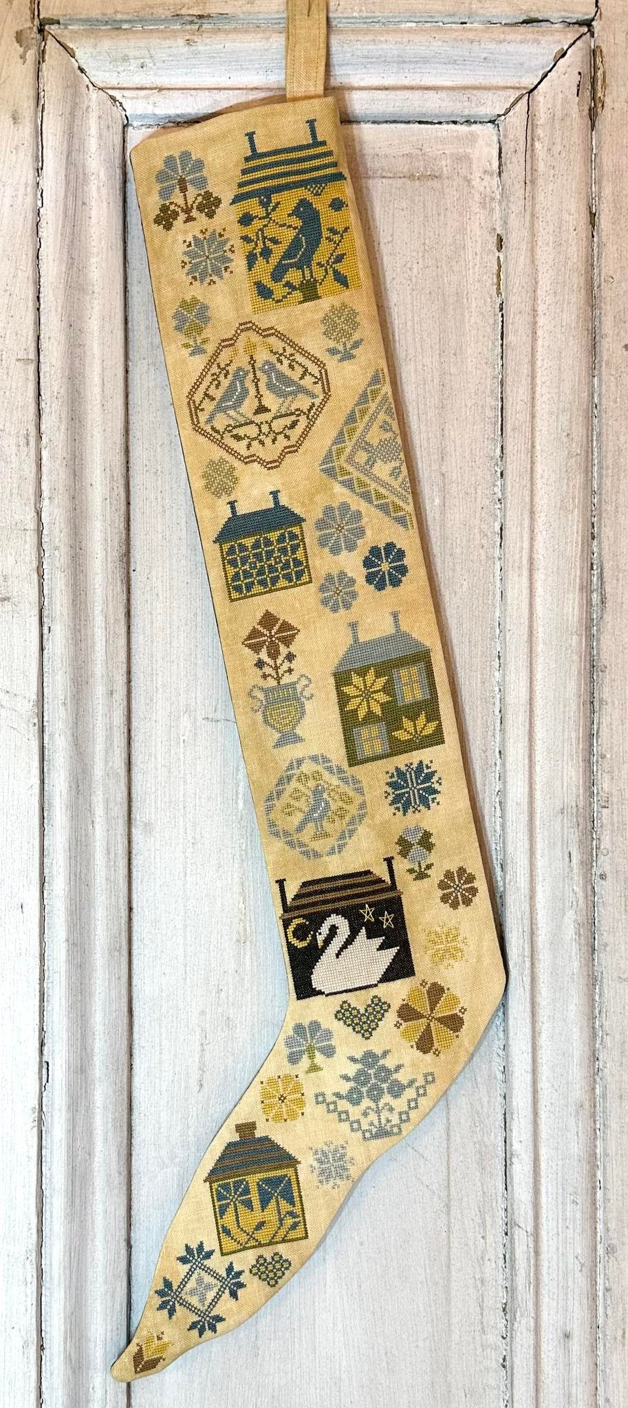 Quaker House Stocking Sampler