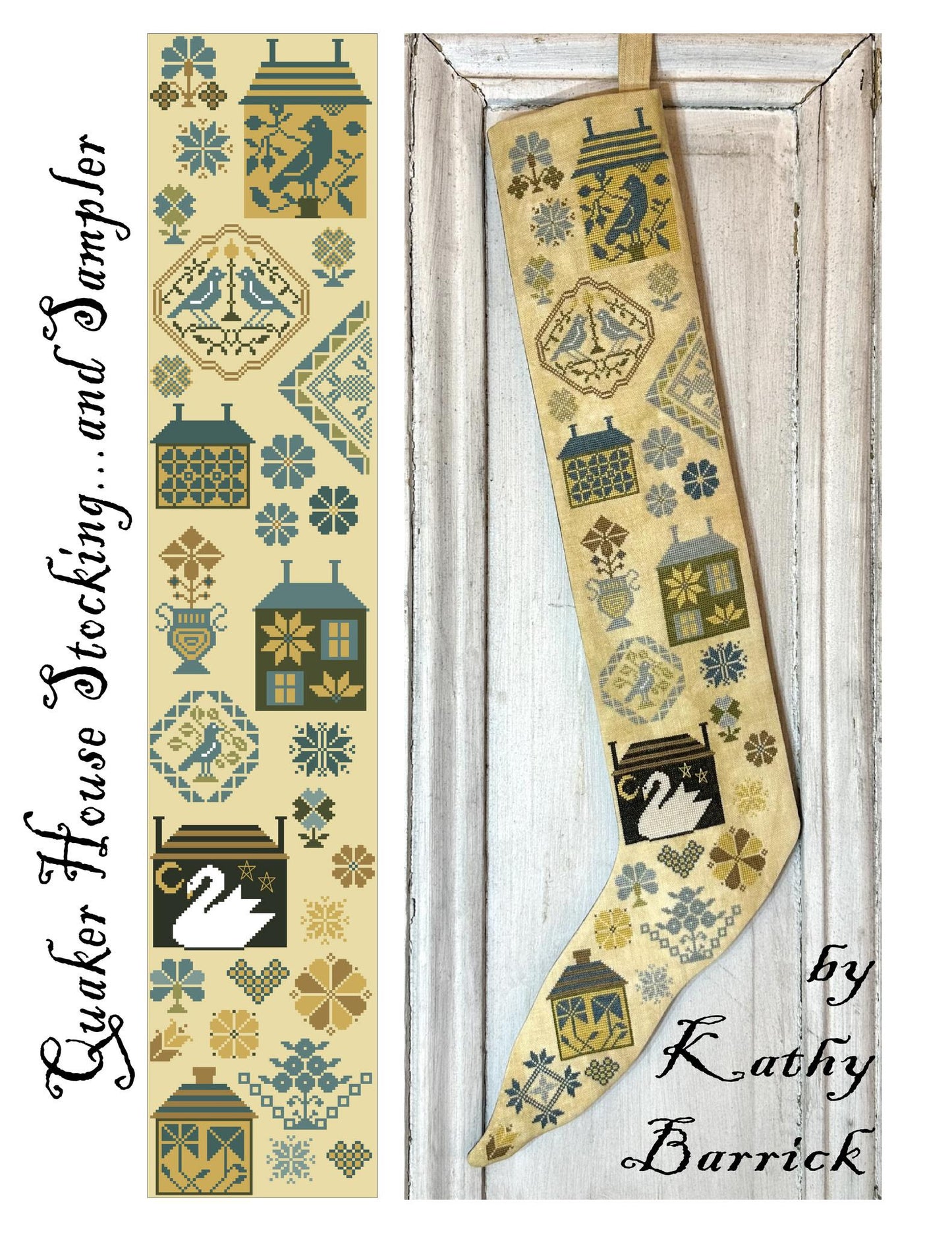 Quaker House Stocking Sampler