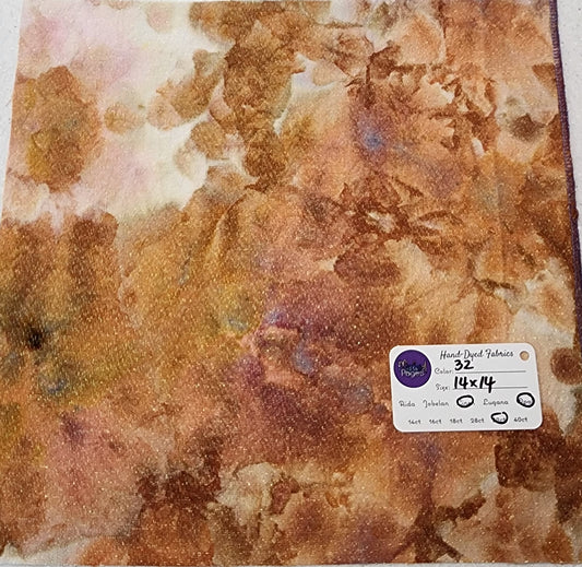 40ct Opal Linen - "Autumn's Bounty" Lot #32 - Hand-Dyed Fabric - October 2022 Release