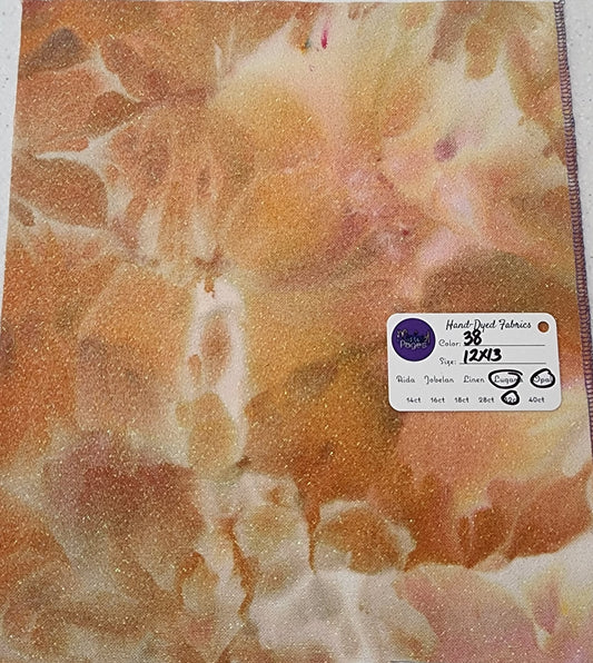 32ct Opal Lugana - "Autumn's Bounty" Lot #38 - Hand-Dyed Fabric - October 2022 Release