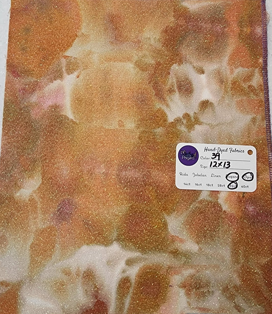 32ct Opal Lugana - "Autumn's Bounty" Lot #39 - Hand-Dyed Fabric - October 2022 Release