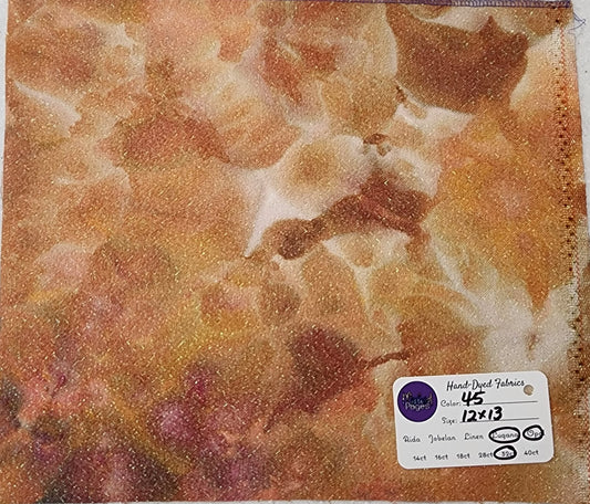 32ct Opal Lugana - "Autumn's Bounty" Lot #45 - Hand-Dyed Fabric - October 2022 Release