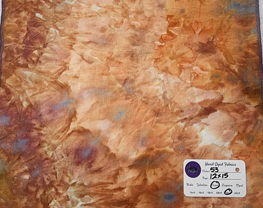 32ct Linen - "Autumn's Bounty" Lot #53 - Hand-Dyed Fabric - October 2022 Release