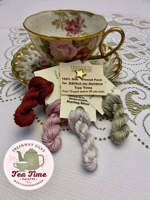 Treenway Silks - XStitch the Rainbow "Tea Time" Thread Pack